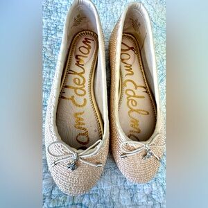 Sam Edelman Womens Falcon Raffia Ballet Flat